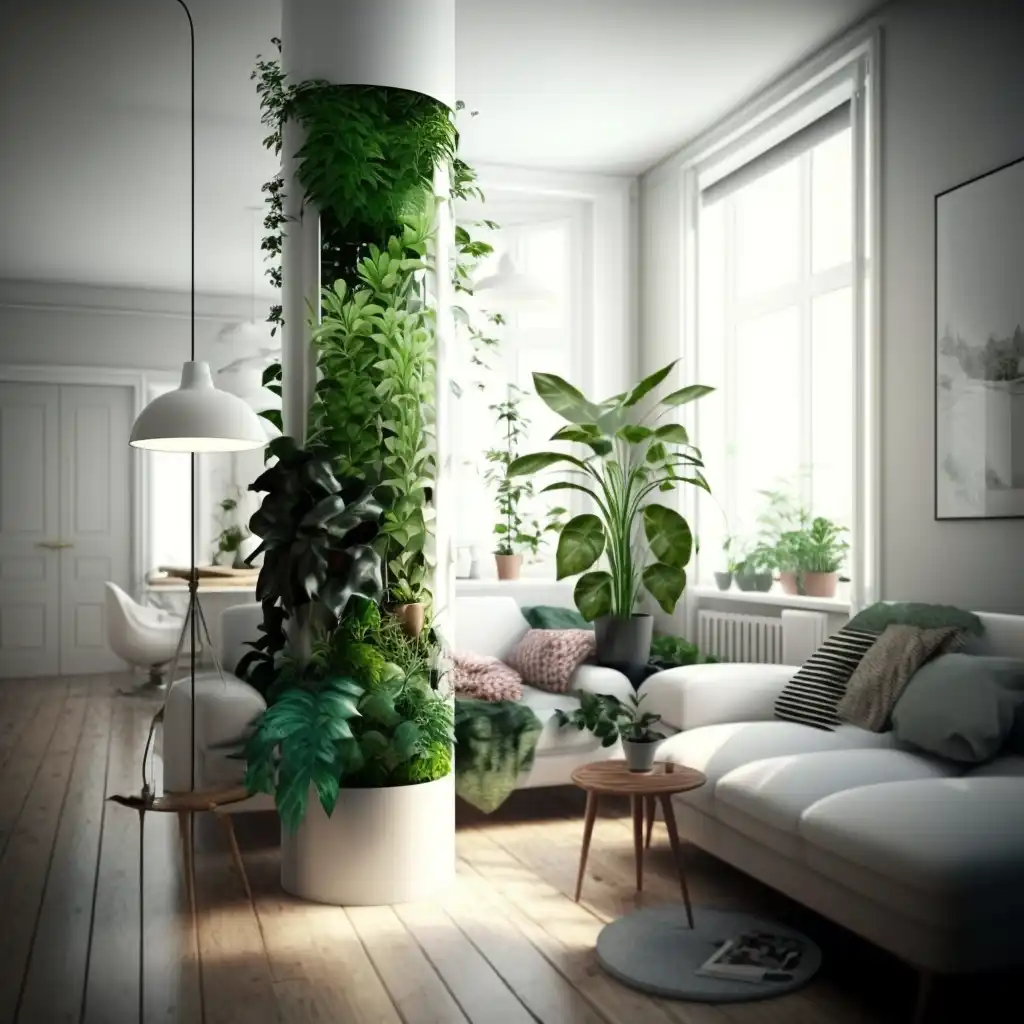 De charme van plantenzuilen: geef je interieur een groene boost
