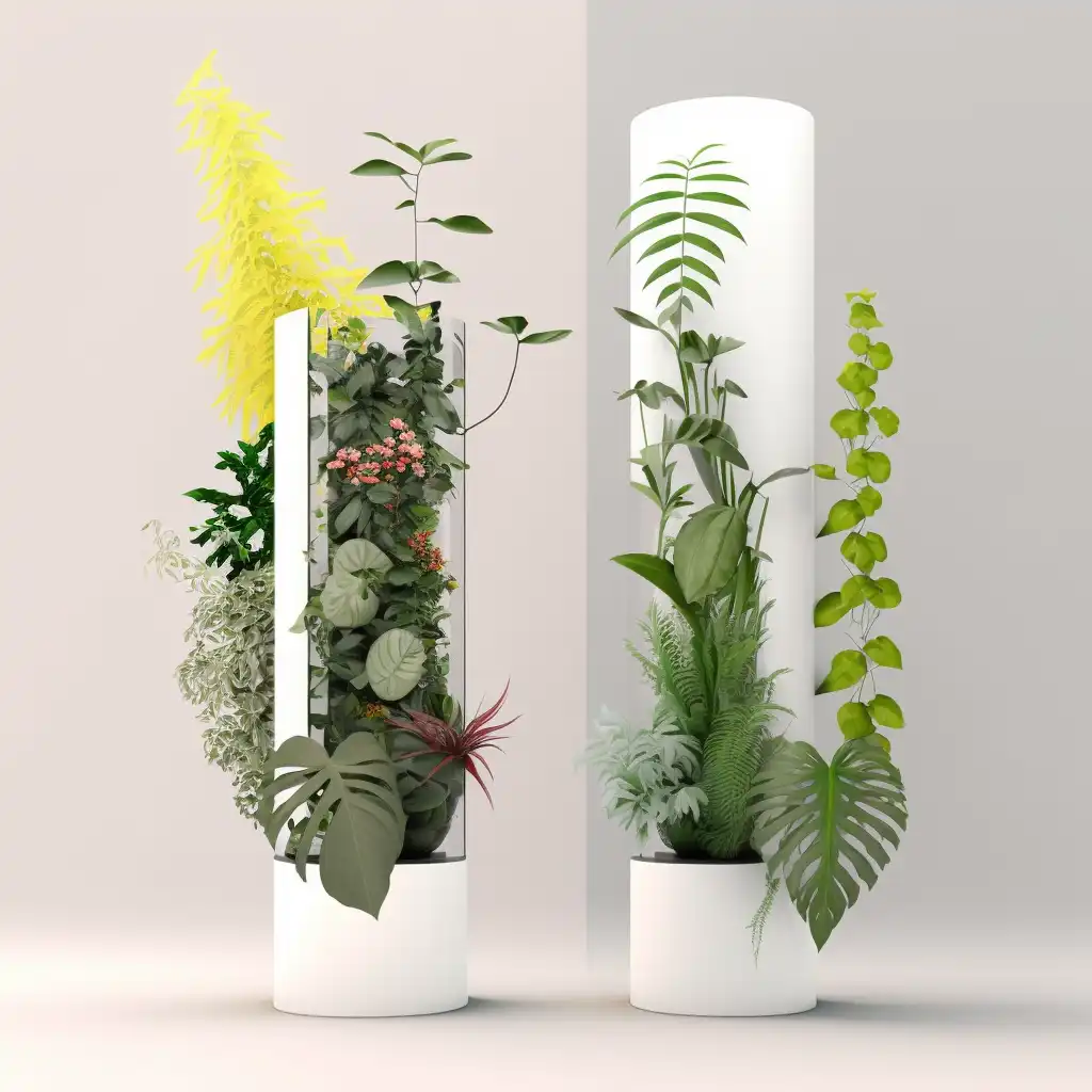 De plantenkolom: een stijlvol alternatief voor traditionele plantenbakken